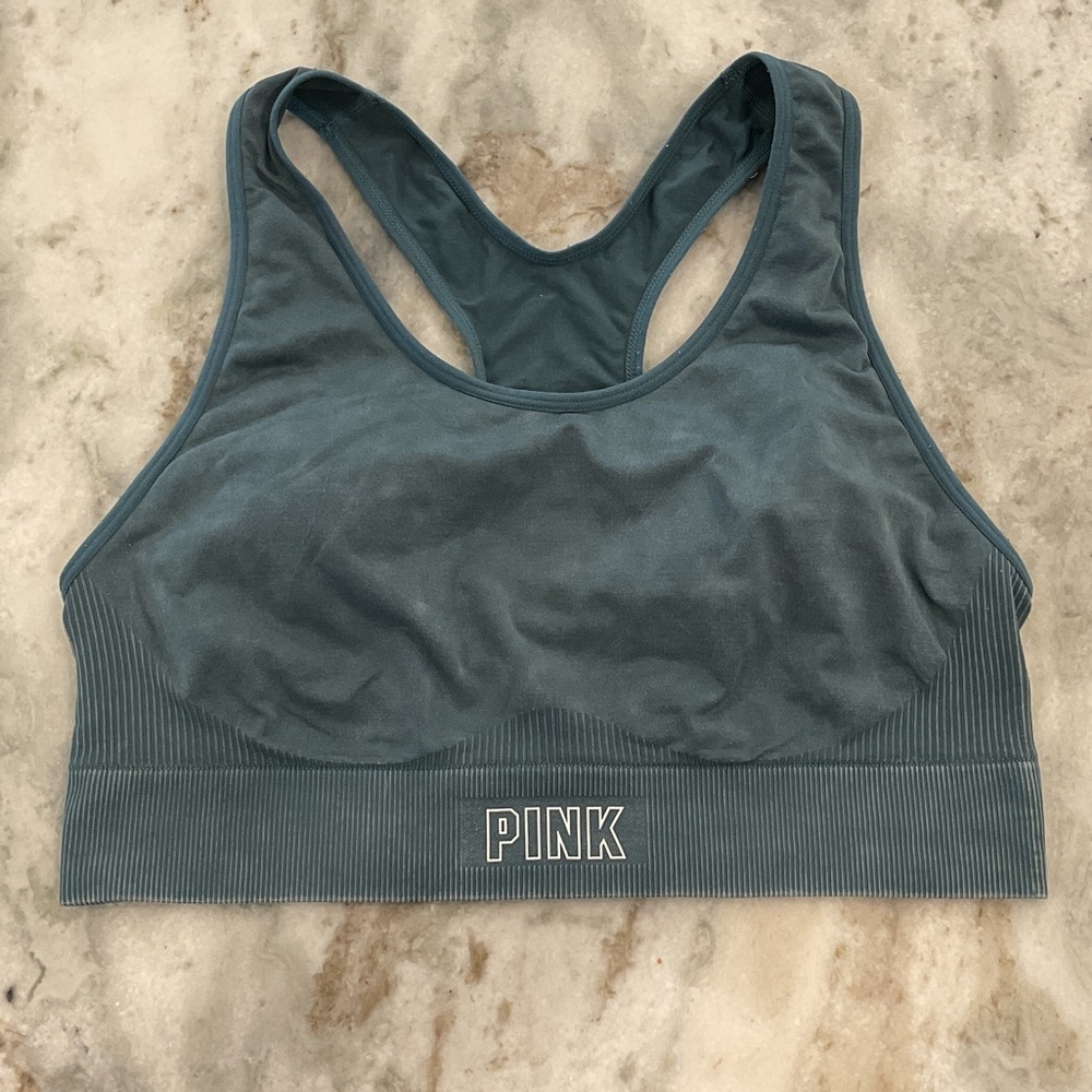 PINK Victoria's Secret Teal Sports Bra